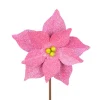 The Round Top Collection All Glitter Pink Poinsettia Stake