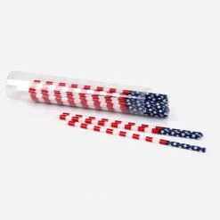 180 Degrees American Flag Straws