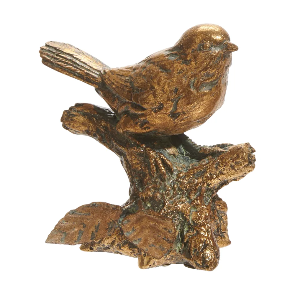RAZ Antique Gold Bird on Branch