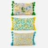 180 Degrees Aqua Accent Summer Pillow