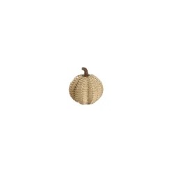 Two's Company Autumn Allure Basket Weave Pattern Pumpkin