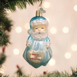Old World Christmas Baby Boy's 1st Santa Lovey Ornament