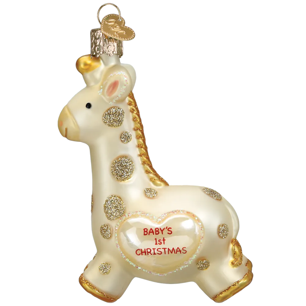 Old World Christmas Baby's First Christmas Giraffe Ornament