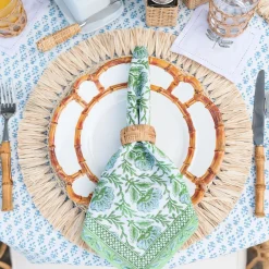 Two's Company Bamboo Touch Dinner Plate Set