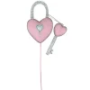 Liberty Floral Barbie Style Pink Bling Heart Lock & Key Spray