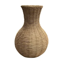 Two's Company Basket Weave Pattern Vase