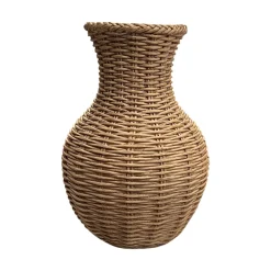 Two's Company Basket Weave Pattern Vase