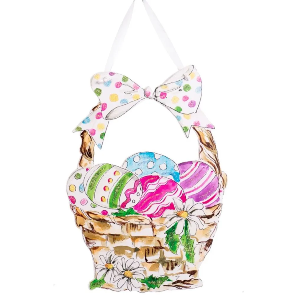 The Round Top Collection Beck’s Classic Easter Basket Door Hanger