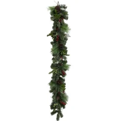 Liberty Floral Berry Pinecone Pine Garland, 6'
