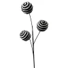 Liberty Floral Black and White Twirl Ball Spray