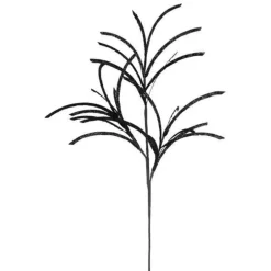 Craig Bachman Black Glittered Paper Grass Spray