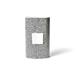 Happy Everything Black Small Dot Big Oval Vase by !