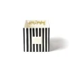 Happy Everything Black Stripe Medium Nesting Cube by !