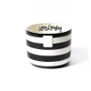 Happy Everything Black Stripe Mini Bowl by !