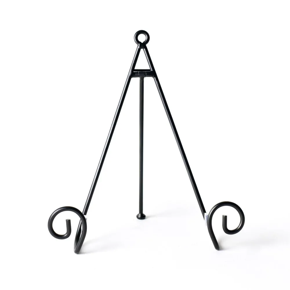 Happy Everything Black Swirl Big Plate Stand by !