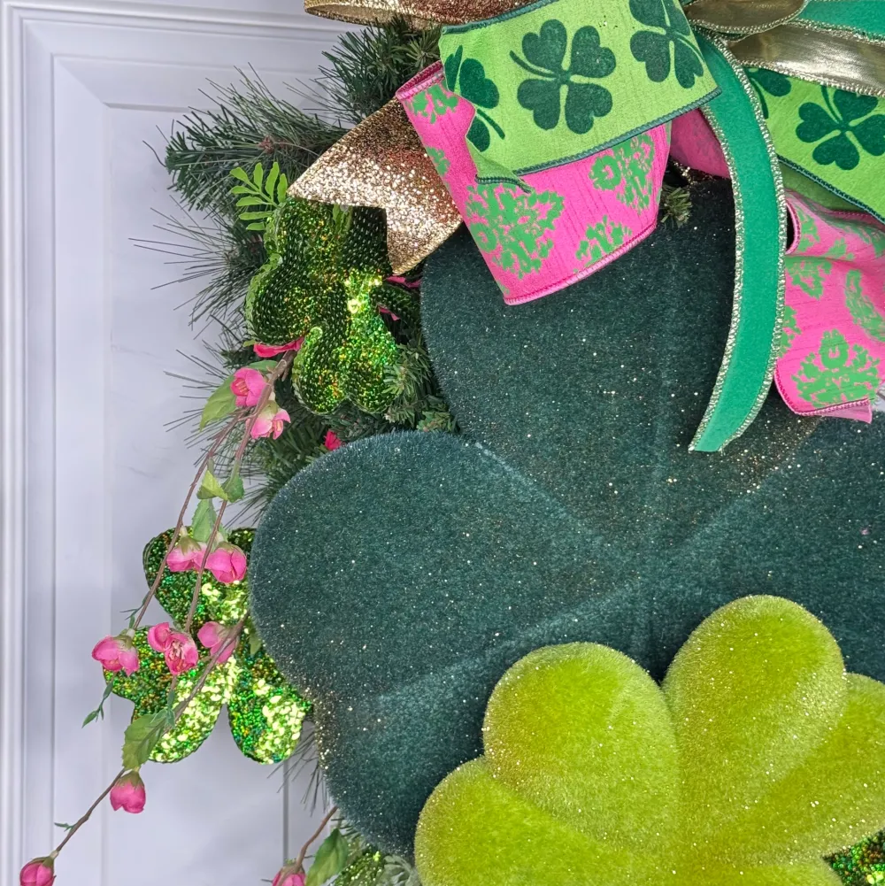 Miss Cayce's Blooming Shamrock Teardrop