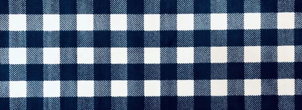 Studio 67 Blue and White Patchwork Runner
