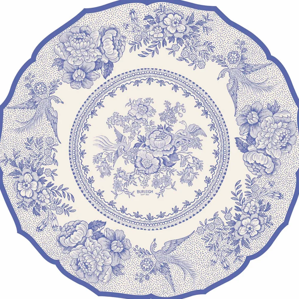 Hester & Cook Blue Asiatic Pheasants Placemat Set