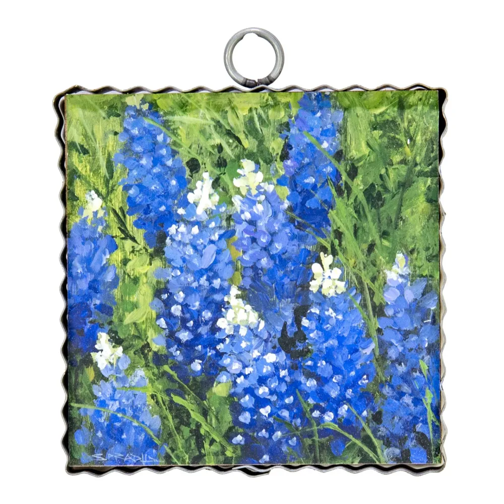 The Round Top Collection Bluebonnets Mini Gallery Art
