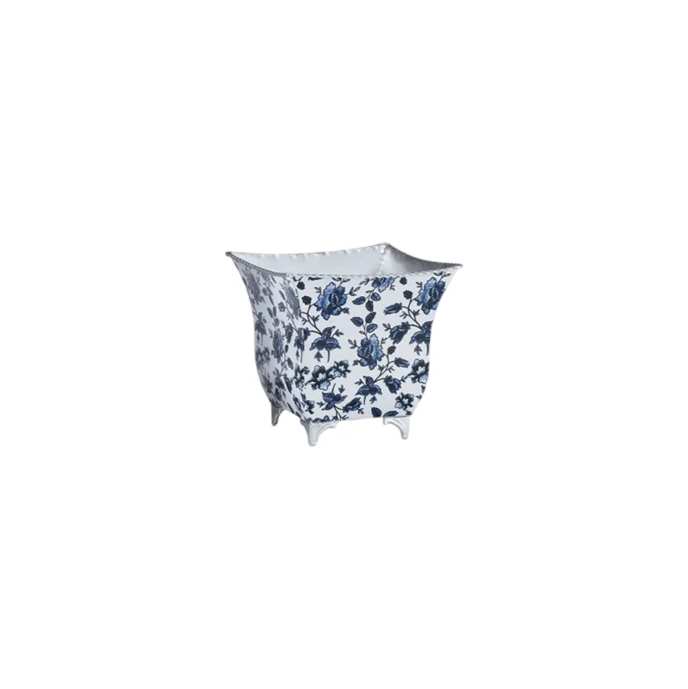 Burton & Burton Blue Flower Nested Planter