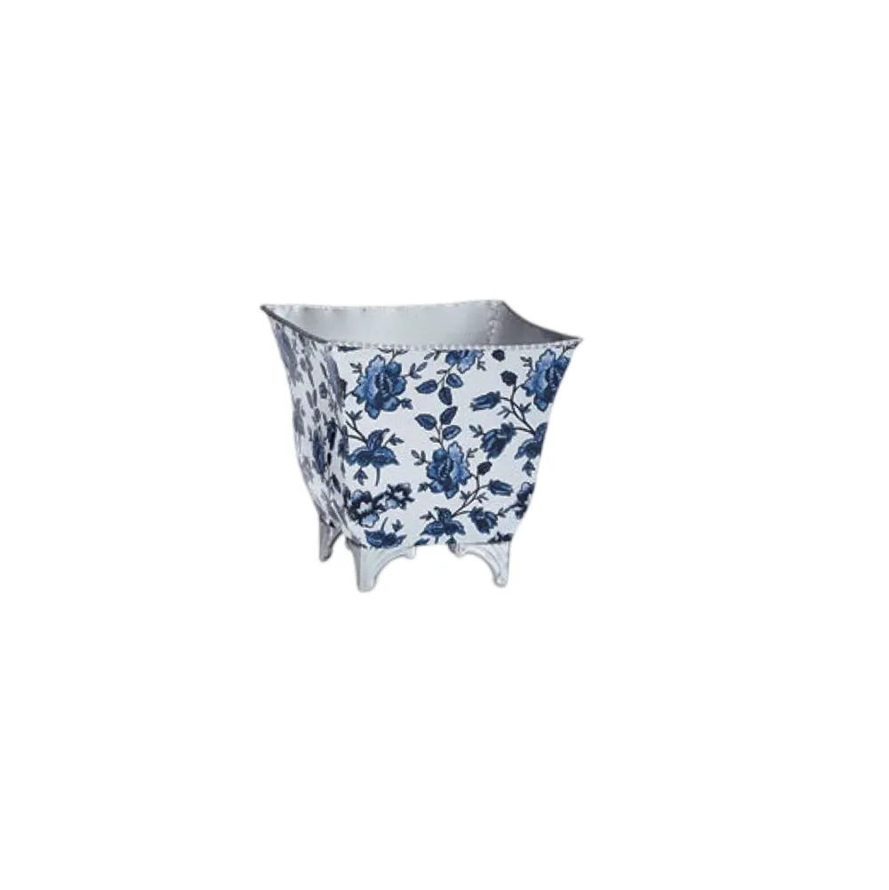 Burton & Burton Blue Flower Nested Planter