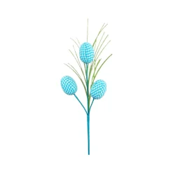 Liberty Floral Blue Gingham Egg Pick