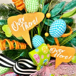 Liberty Floral Blue Gingham Egg Pick