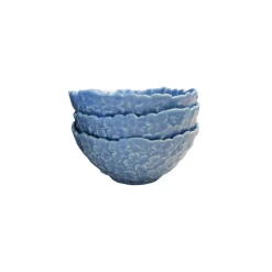 Two's Company Blue Hydrangea Tidbit Bowl Set