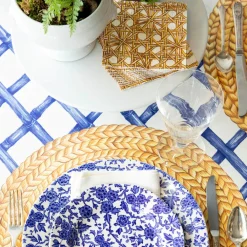 Hester & Cook Blue Lattice Runner