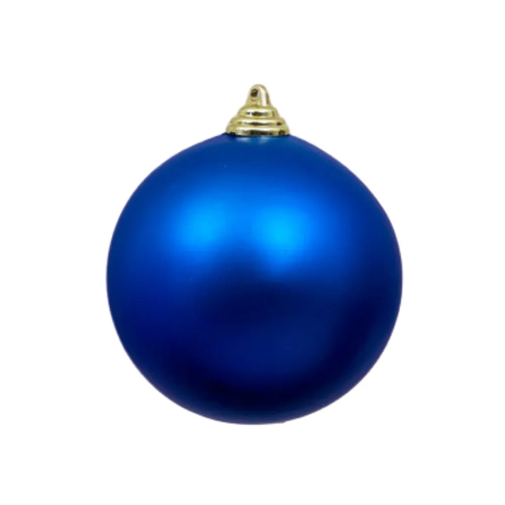Farrisilk Blue Matte Ball Ornament, 4"