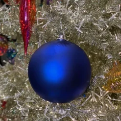 Farrisilk Blue Matte Ball Ornament, 4"