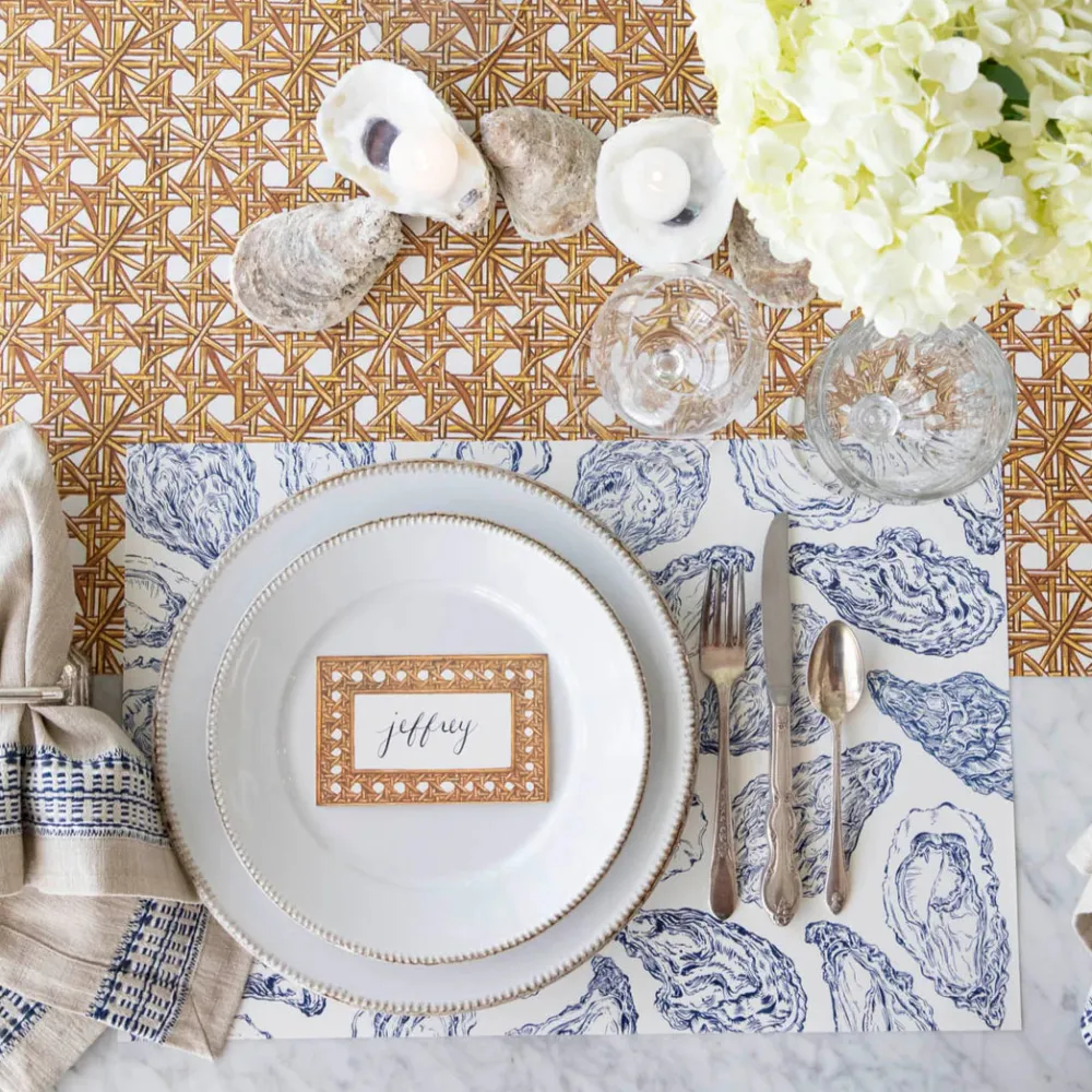 Hester & Cook Blue Oyster Reef Placemat Set
