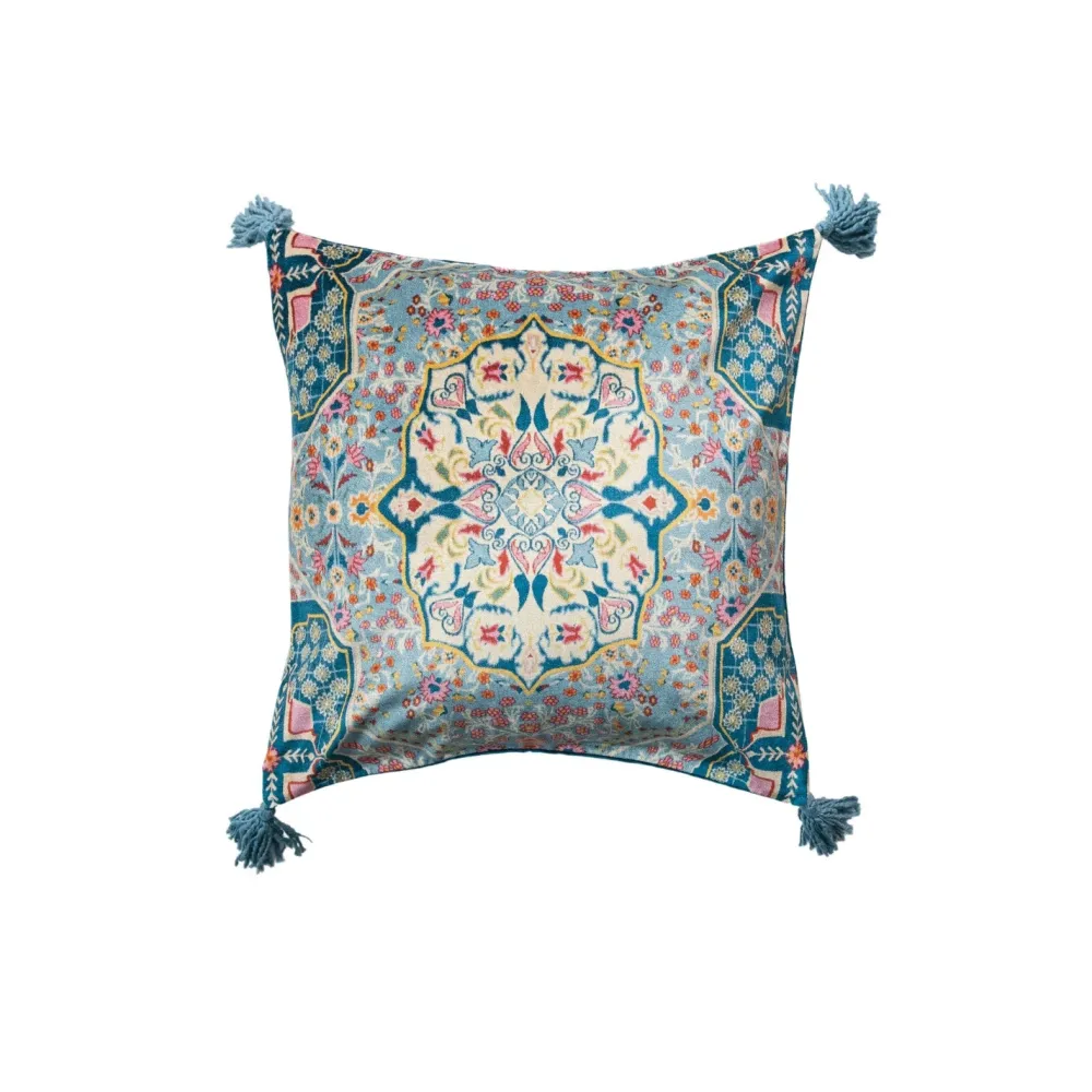 Creative Coop Bohemian Vintage Carpet Pattern Pillow