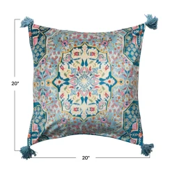 Creative Coop Bohemian Vintage Carpet Pattern Pillow