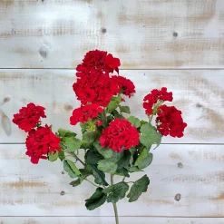 CRI Bold Red Geranium Spray