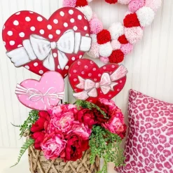 The Round Top Collection Bow Polka Dot Heart