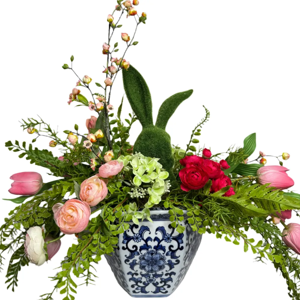 Miss Cayce's Bunny & Blooms Arrangement