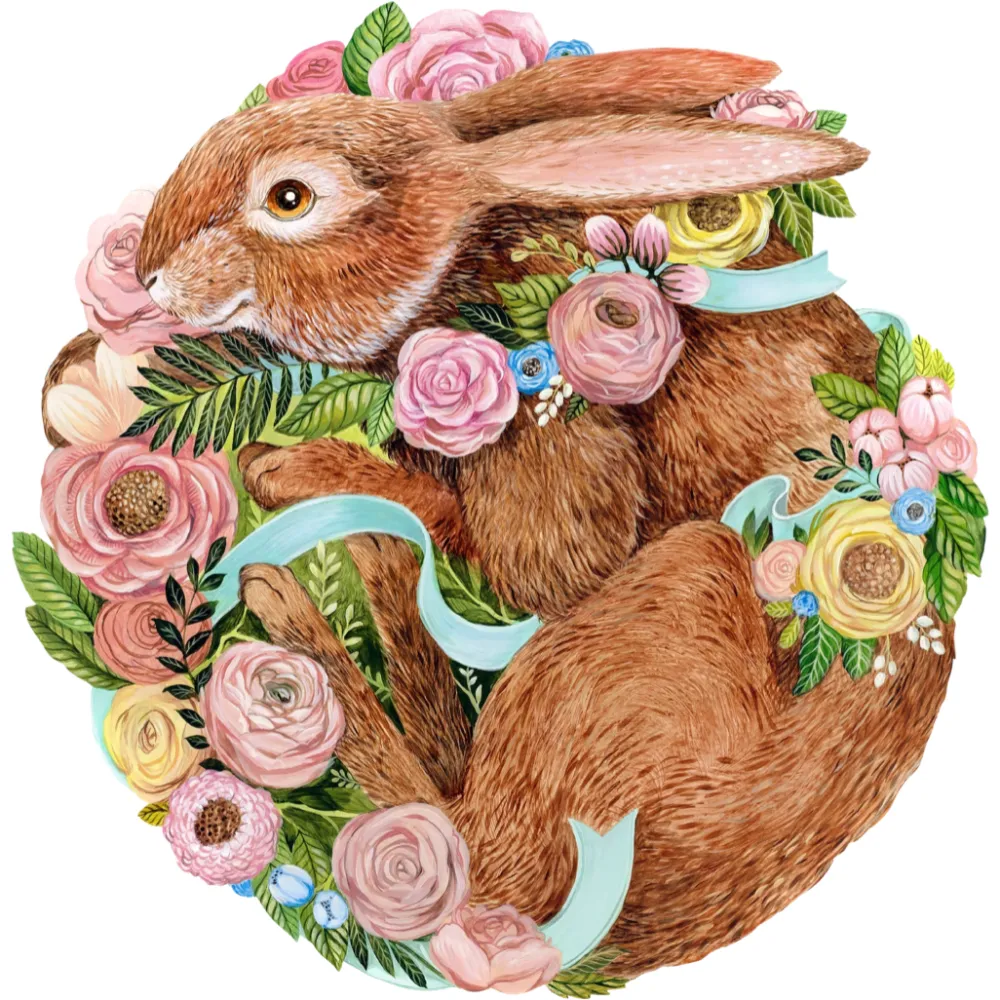 Hester & Cook Bunny Bouquet Placemat Set