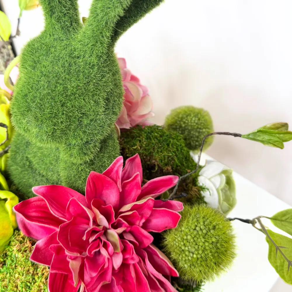 Miss Cayce's Cabbage Bowl Bunny Arrangement