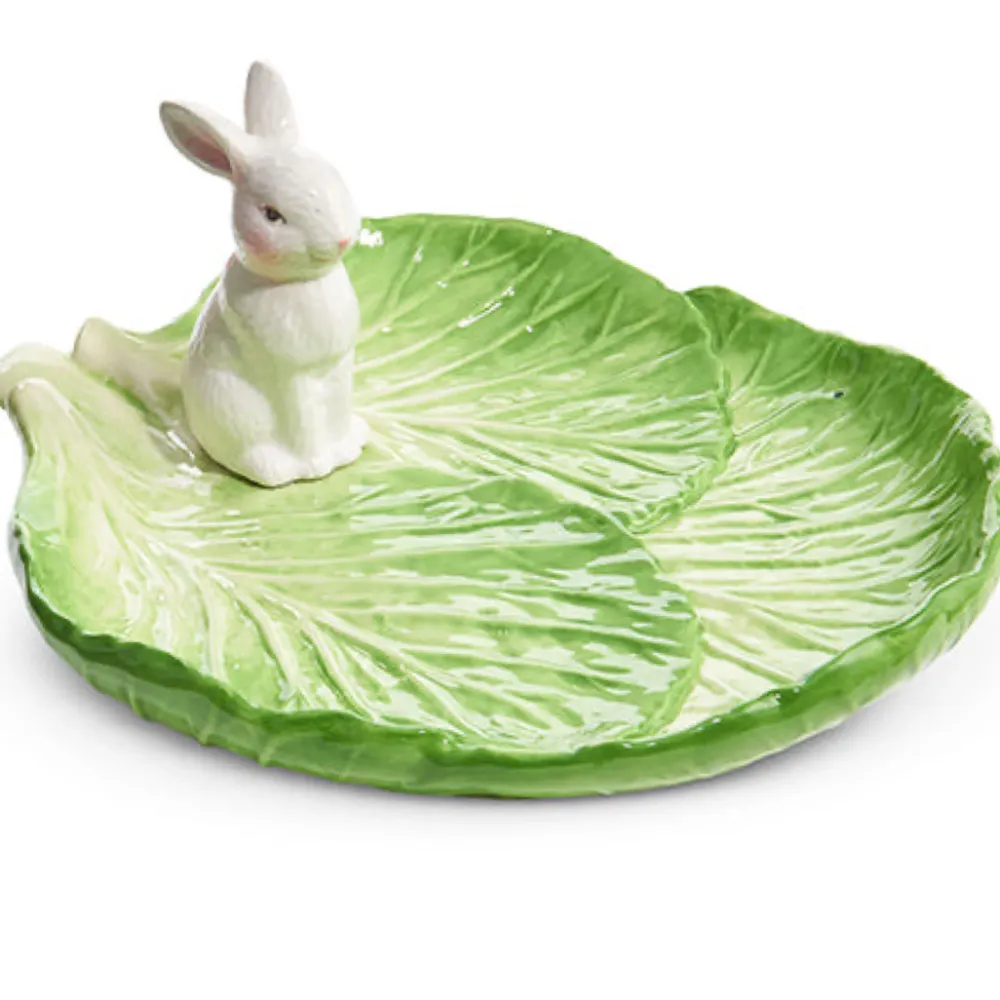RAZ Cabbage Bunny Tray