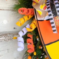 Liberty Floral Candy Corn Frizzy Curly Pick