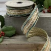 D. Stevens Celadon Pearl Trim Ribbon, 1.5” X 5YD