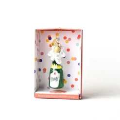 Happy Everything Champagne Celebrate Shaped Ornament