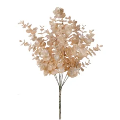 Regency Champagne Glitter Metallic Eucalyptus Spray