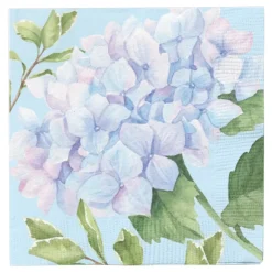 Sophistiplate Cocktail Napkin, Hydrangeas