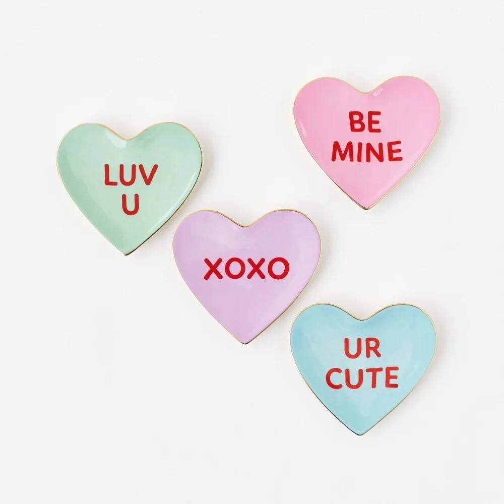 180 Degrees Conversation Candy Heart Trinket Dish