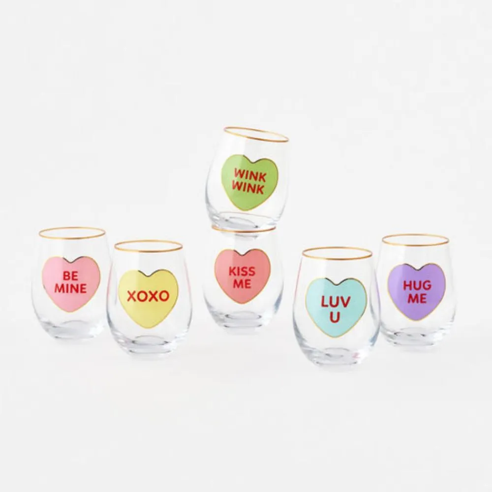 180 Degrees Conversation Heart Wine Tumbler