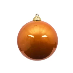 Farrisilk Copper Candy Apple Ball Ornament, 4"