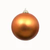 Farrisilk Copper Matte Ball Ornament, 8"