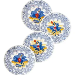180 Degrees Cowboy and Cowgirl Plate, Set of 4